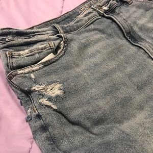 American eagle distressed plus size mom jeans